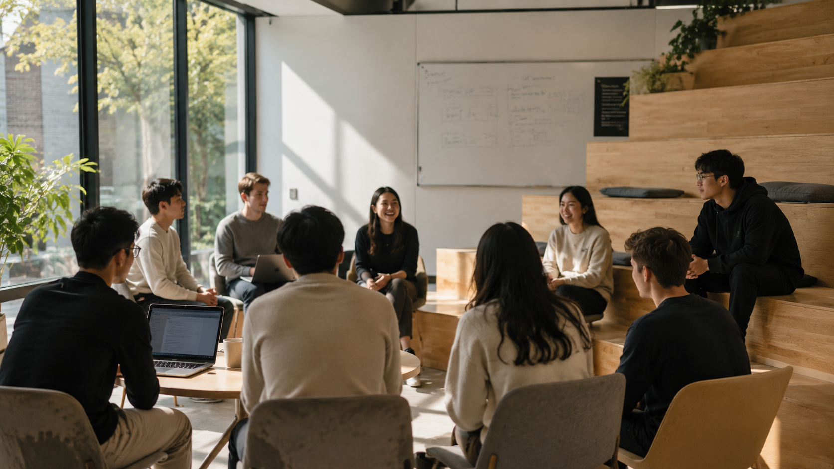 Members of the Physical AI Founders Network in conversation